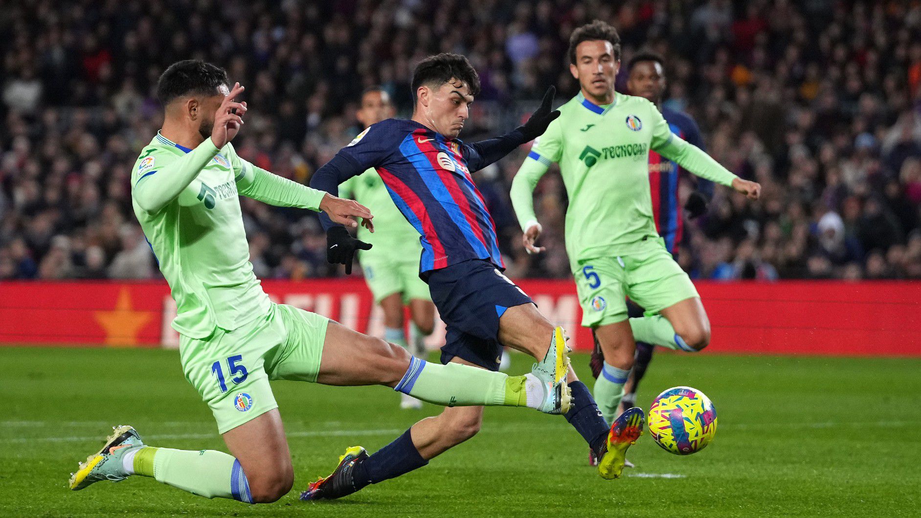 Pedri gólja döntött, a Barca visszafogott teljesítménnyel is begyűjtötte a három pontot (Fotó: Getty Images)