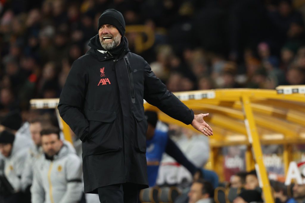 Jürgen Klopp a Chelsea elleni döntetlennel ünnepelte karrierje 1000. meccsét a kispadon (Fotó: Getty Images)