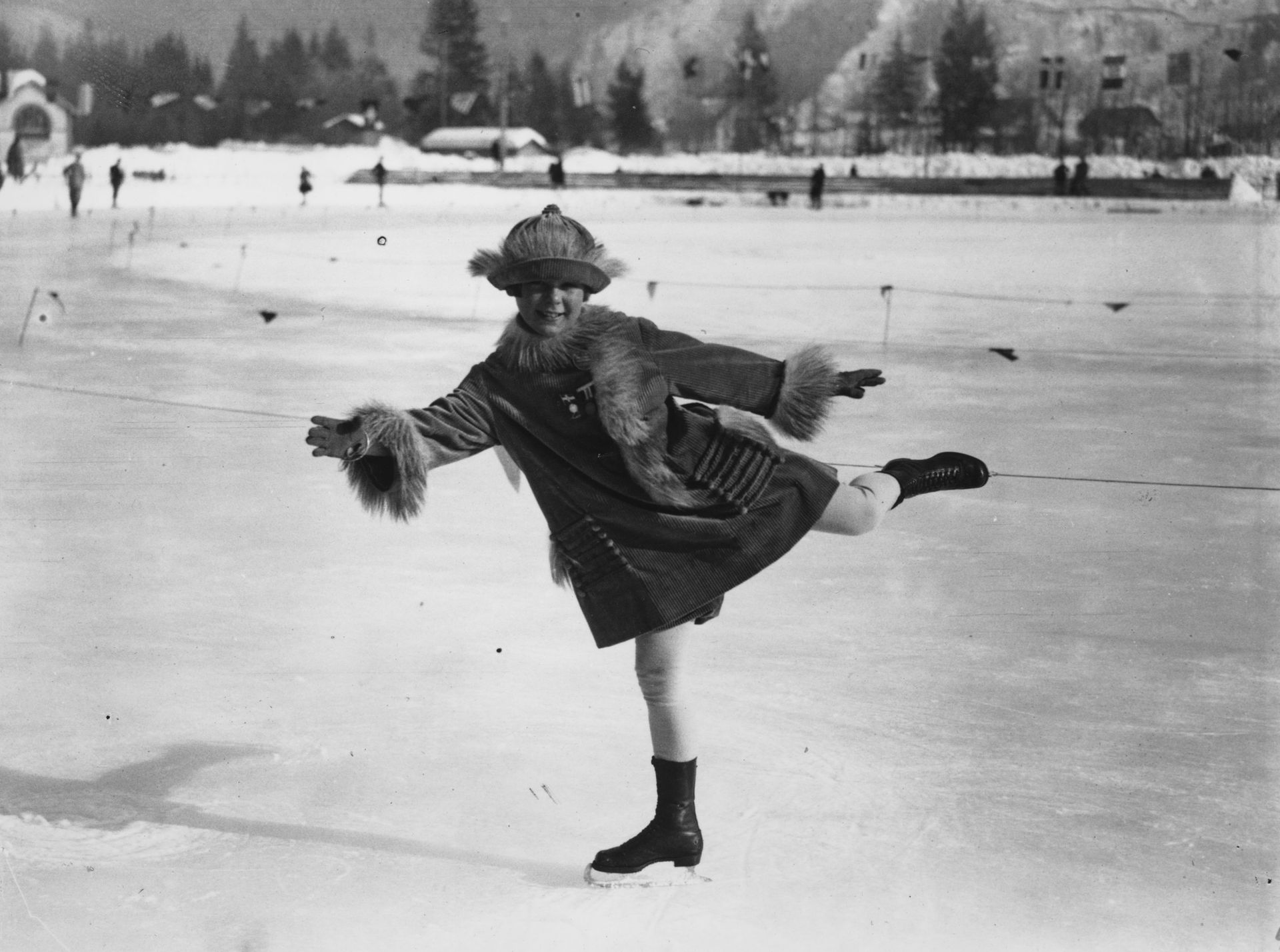 Sonja Henie még 12 éves sem volt, de már megmutatta magát az olimpián (Fotó: Getty Images)