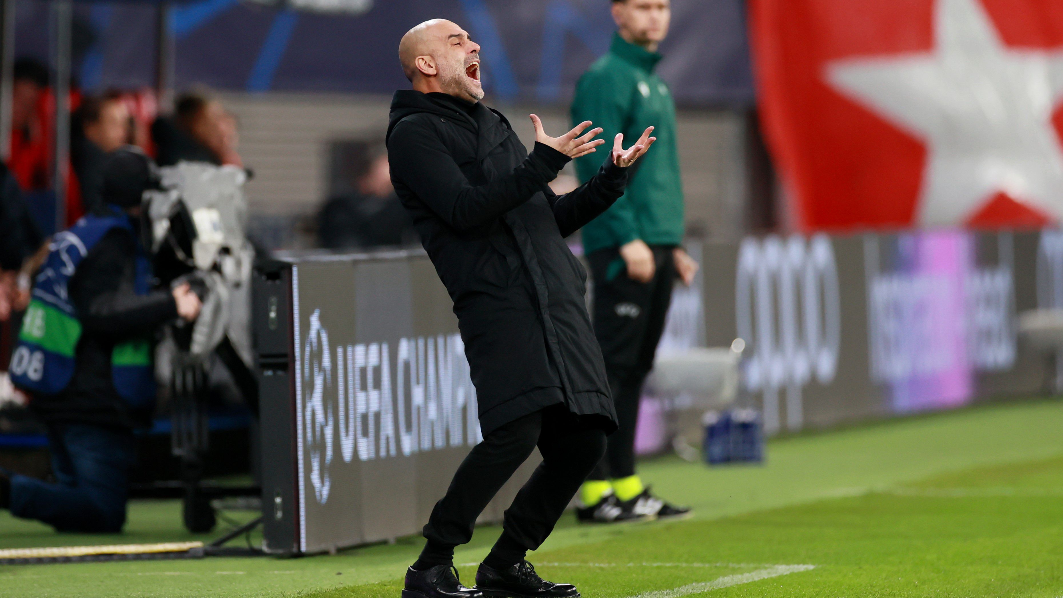 A Manchester Cityt irányító Josep Guardiola elégedett volt a Leipzig elleni 1–1-es döntetlennel – még akkor is, ha a kispadnál olykor ez nem így tűnt.