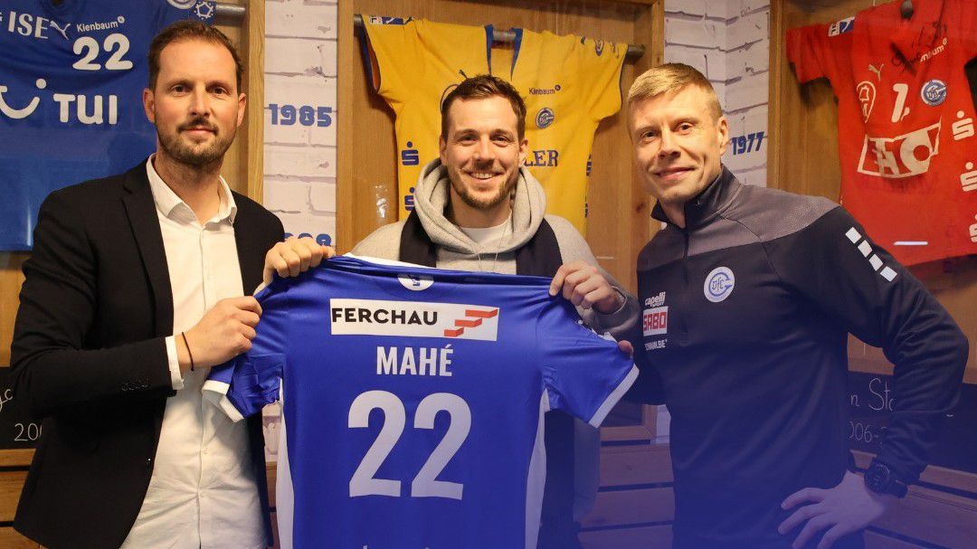 Kentin Mahé (középen) visszatér a Gummersbachhoz (Fotó: Facebook/VfL Gummersbach)
