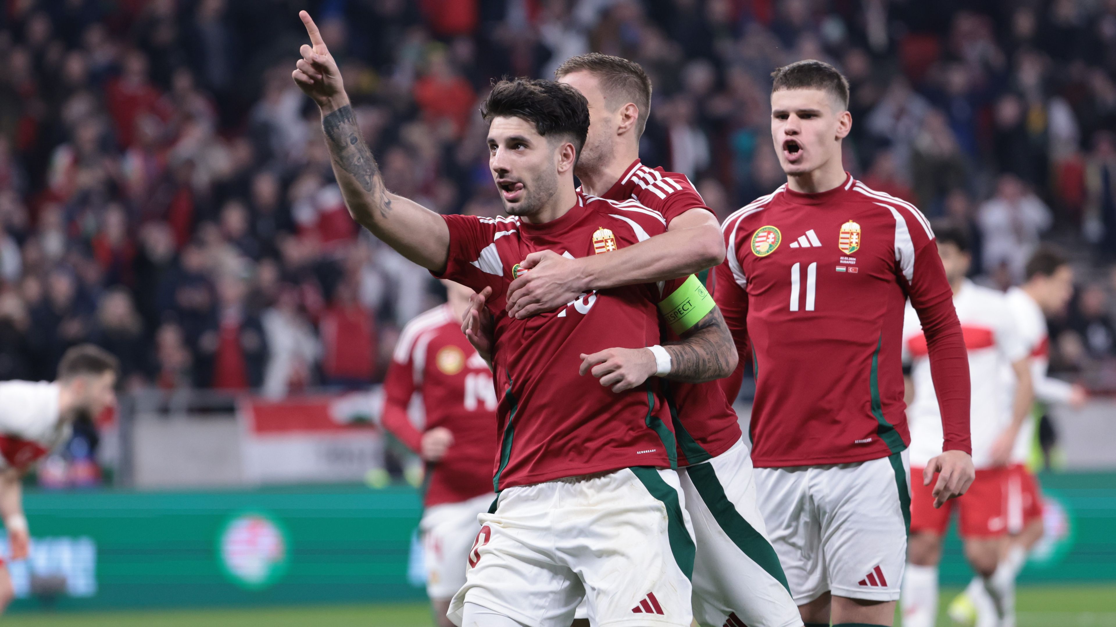 Szoboszlai Dominik lőtte a magyar válogatott idei első gólját (Fotó: Czerkl Gábor)