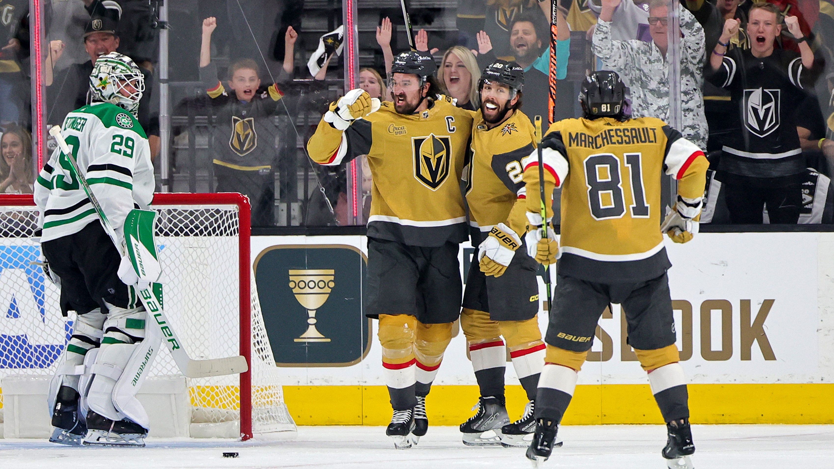 Újabb hosszabbításos győzelem az NHL rájátszásában, ezúttal is a Golden Knights örülhetett (Fotó: Getty Images)