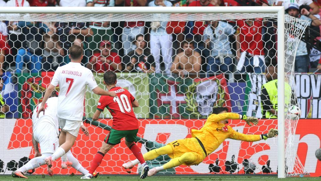 Bernardo Silva első gólját szerezte a németországi Eb-n (fotó: Getty Images)