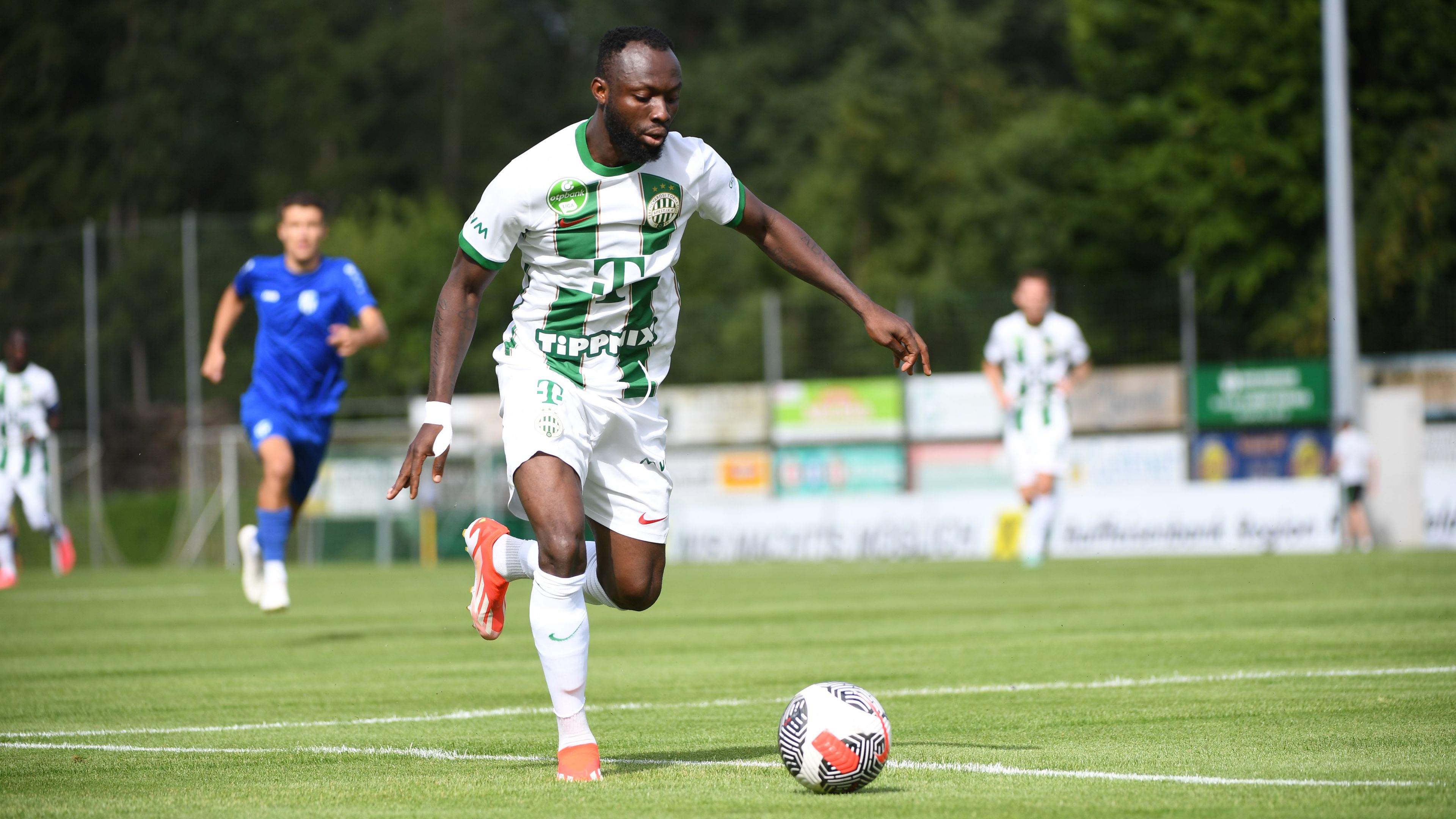 Owusu Kwabena újra pályára lépett a Ferencvárosban (Fotó: fradi.hu)