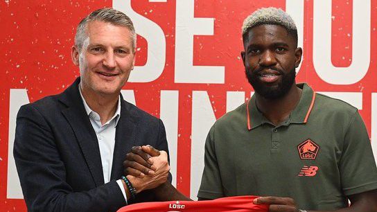 Samuel Umtiti nyolc év után visszatér a Ligue 1-be (Fotó: LOSC/Twitter)