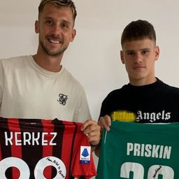Kincsként őrzi Kerkez Milos mezét Priskin Tamás