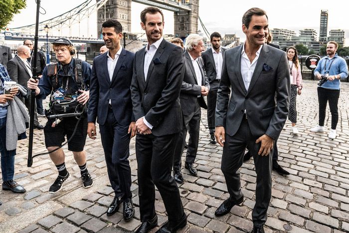 Klasszis társaság Londonban (Fotó: Laver Cup/Twitter)