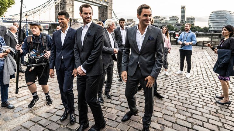 Klasszis társaság Londonban (Fotó: Laver Cup/Twitter)