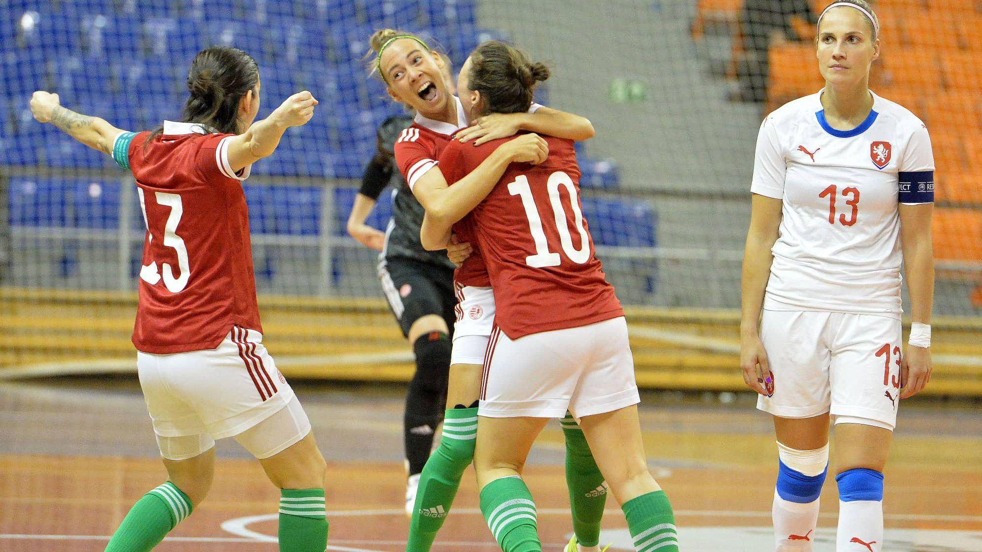 Nagy siker, a magyar női futsalválogatott ismét kijutott az Európa-bajnokságra (Fotó: Twitter/MLSZ)