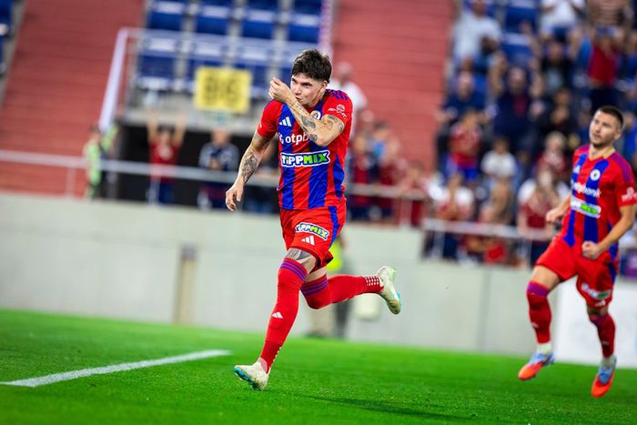 Tóth Milán a Honvéd ellen is ünnepelne (Fotó: vasasfc.hu)