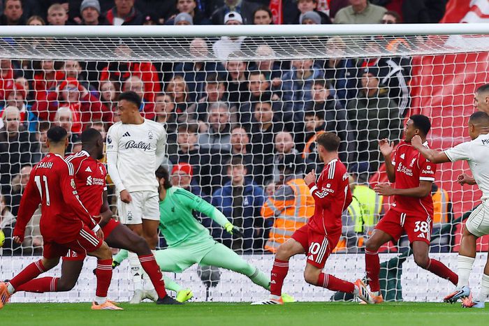 A vitatott gól pillanata