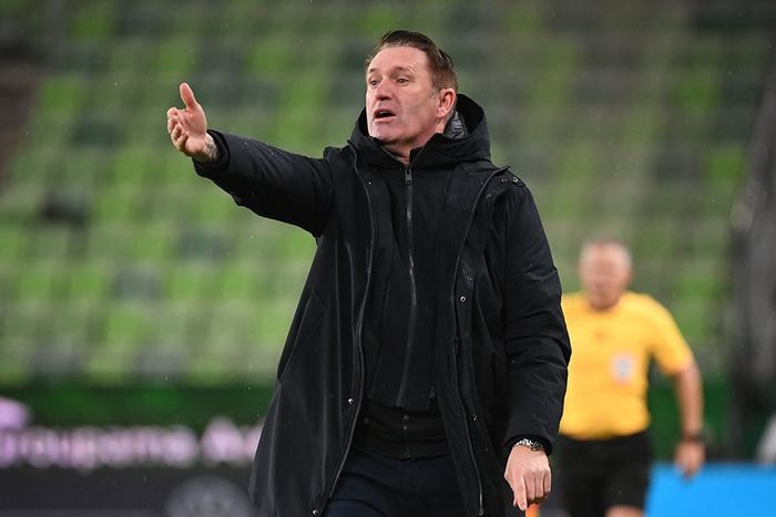 Közel sem volt elégedett az ír tréner a játékosai hozzáállásával. Fotó: Fradi.hu