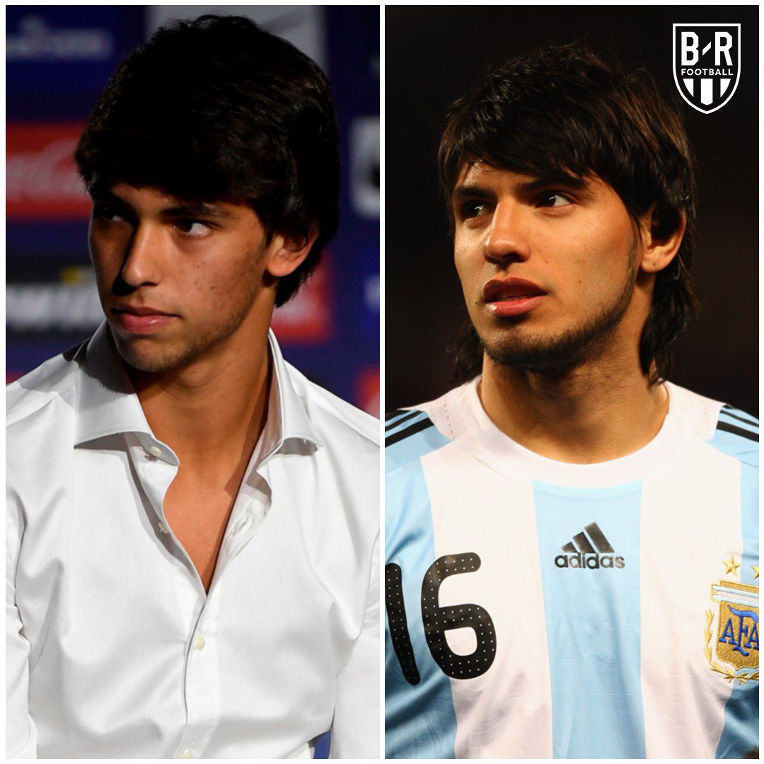 Joao Félix és a fiatalkori Sergio Agüero