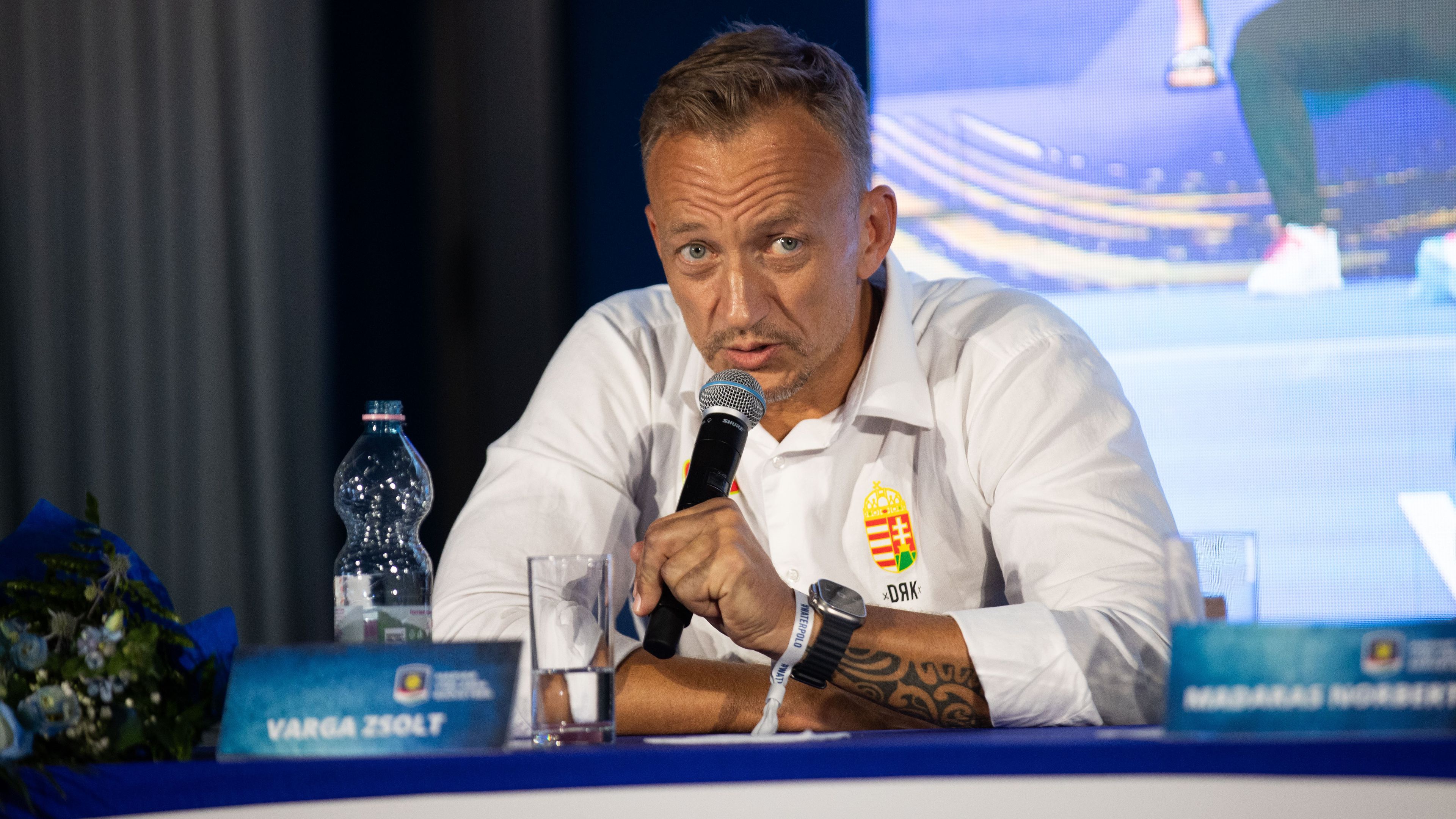 Varga Zsolt bízik benne, hogy az E.ON-kupán látott lendületet az Európa-bajnokságra is továbbviszi a magyar válogatott Fotó: Zsolnai Péter