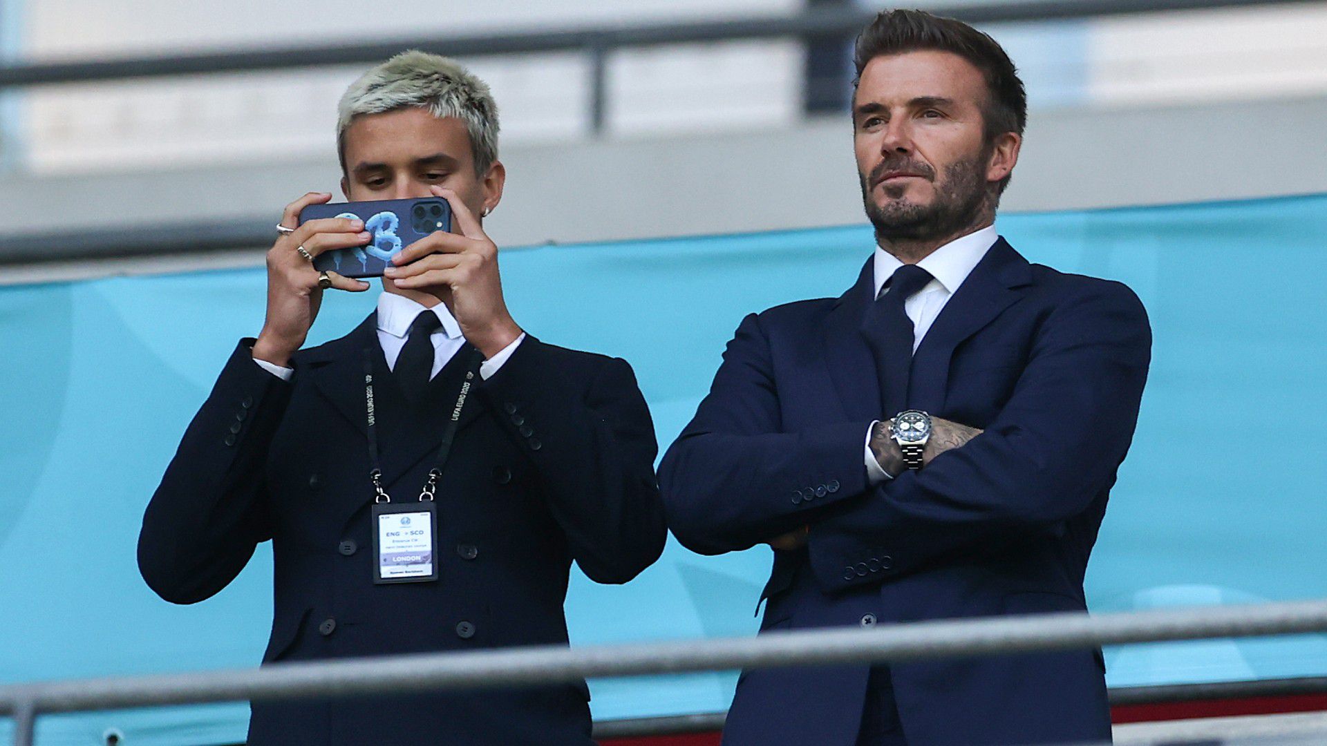 David Beckham és fia, Romeo gyakran néznek együtt meccseket