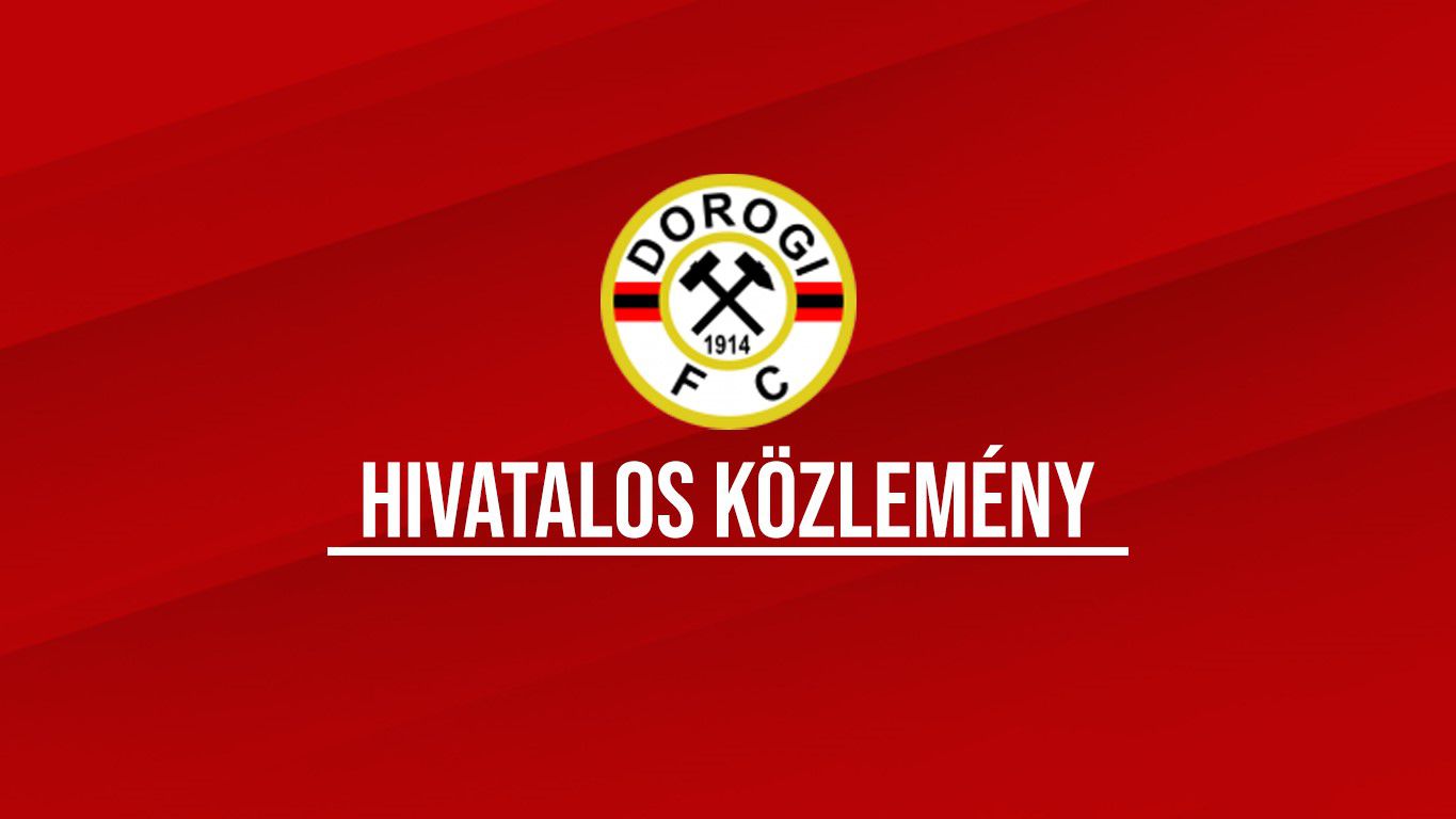 Hivatalos közleményt adott ki a Dorog (Fotó: dorogifc.hu)