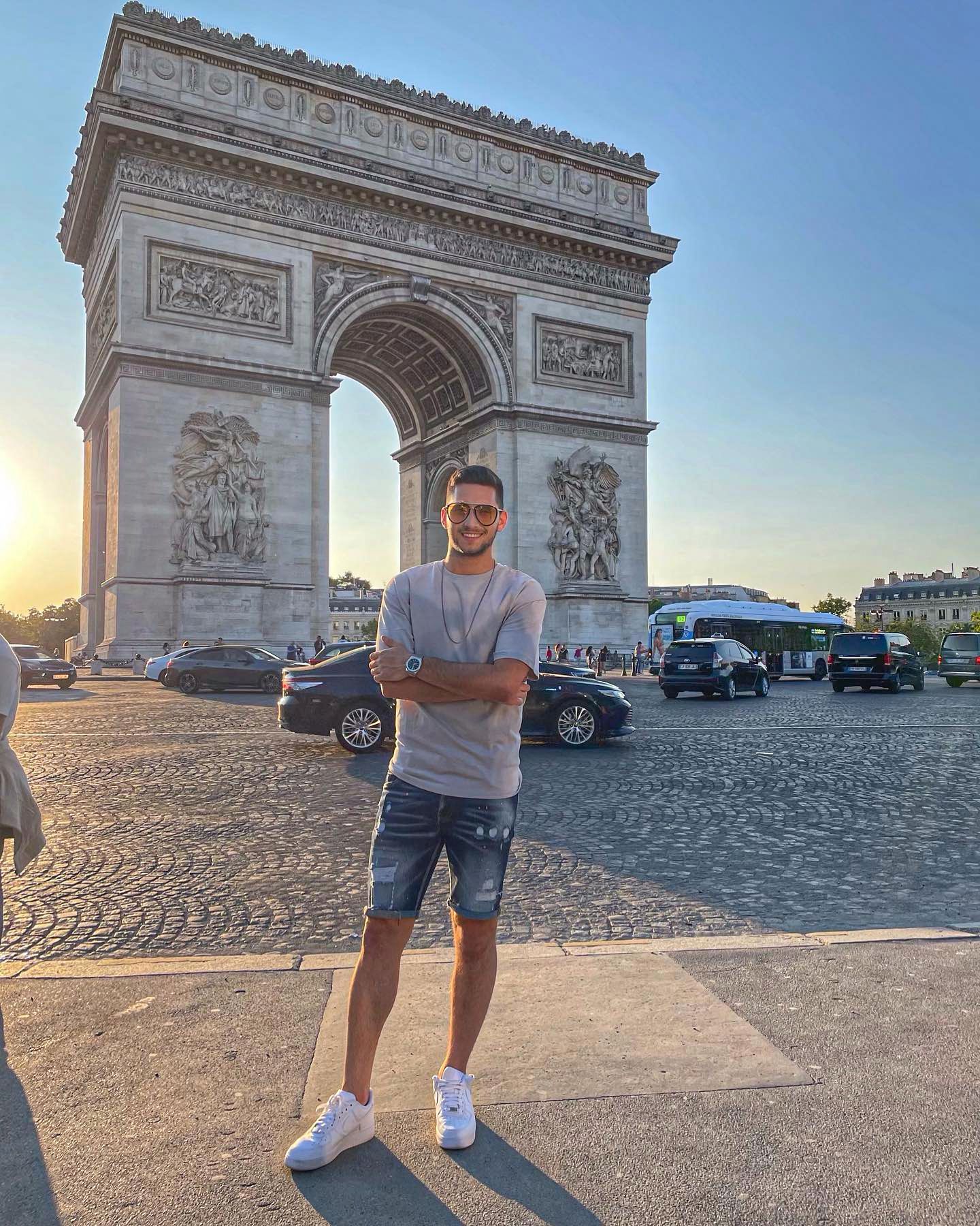 Vida Máté a Roland Garros alatt városnézésre is szakított időt Párizsban (Fotó: Instagram/Vida Máté)
