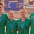 A 4x100-as vegyes gyorsváltó bronzérmet szerzett