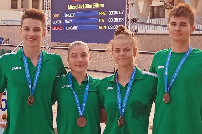 A 4x100-as vegyes gyorsváltó bronzérmet szerzett