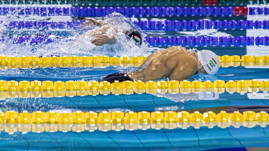 Szabó Szebasztián javított az előfutamban úszott időeredményén, de a döntőhöz ez sem volt elegendő. (Fotó: Getty Images)