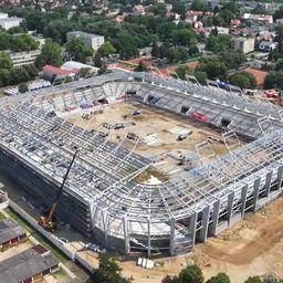 Videó: Újabb szintet ért el az épülő nyíregyházi stadion