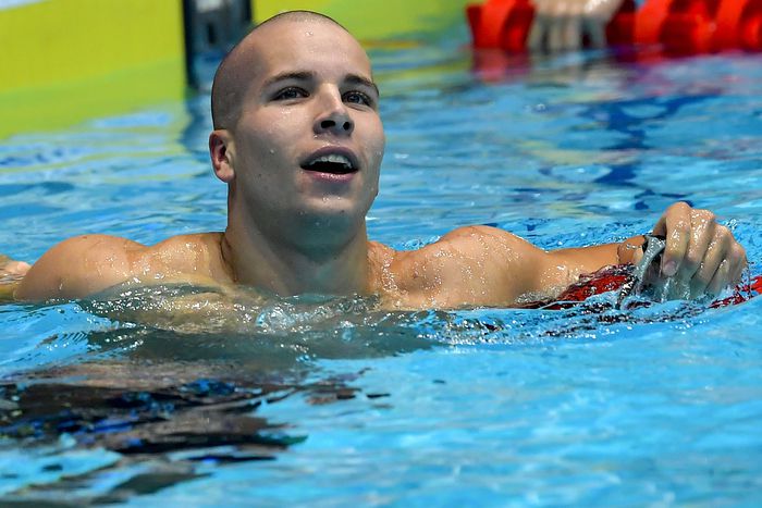 Szabó Szebasztián elődöntős 50 méter pillangón