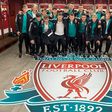 Két Eb-selejtező között az U19-es válogatott a Liverpool öltözőjében is járt