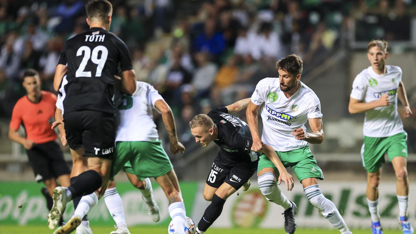 A győriek a legutóbbi bajnokságban második Pakstól sem ijedtek meg, kemény csatát nyertek /Fotó: Paksi FC