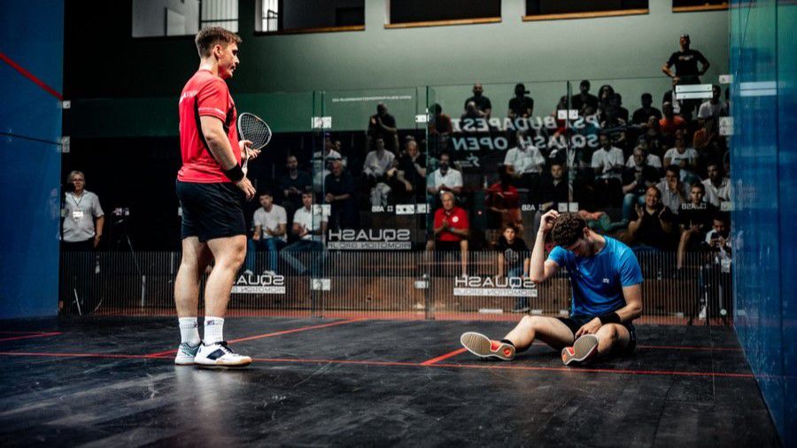 Hazai környezetben szenvedett vereséget Farkas Balázs (Fotó: PSA Squash Tour/X)