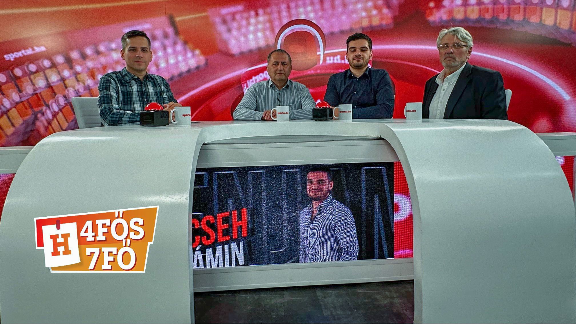 A Sportál Tv stúdiójában: Cselleng Ádám, Szekeres Tamás, Cseh Benjámin és meghívott vendégünk: Dr. Hargitay András