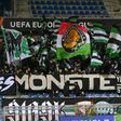 Ferencvárosi szurkolók a Genk elleni mérkőzésen