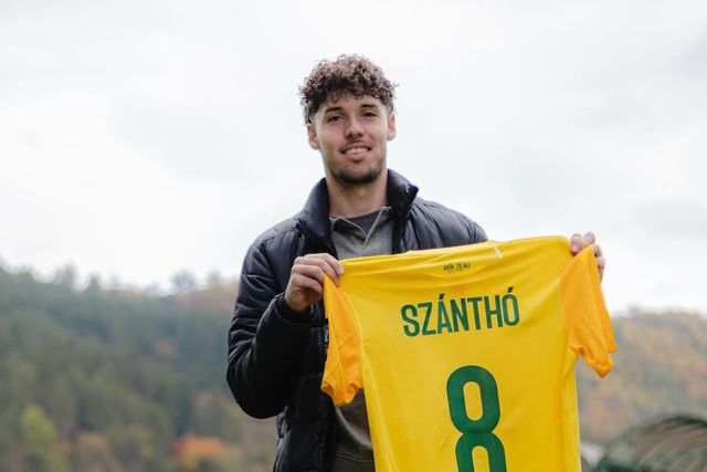 Szánthó Regő újra a szlovák élvonalban (Fotó: MSK Zilina/Facebook)