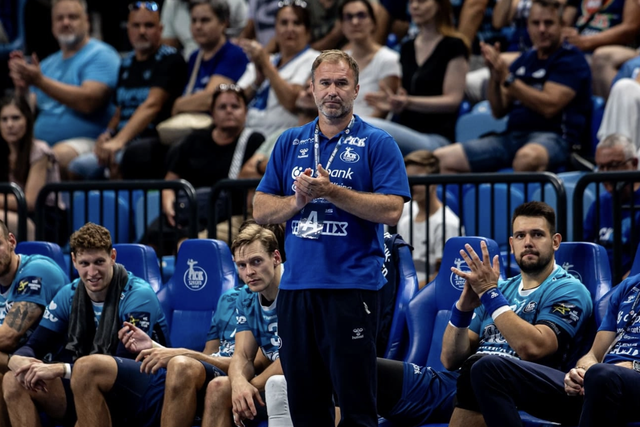 Michael Apelgren büszke a csapatára (Fotó: pickhandball.hu)