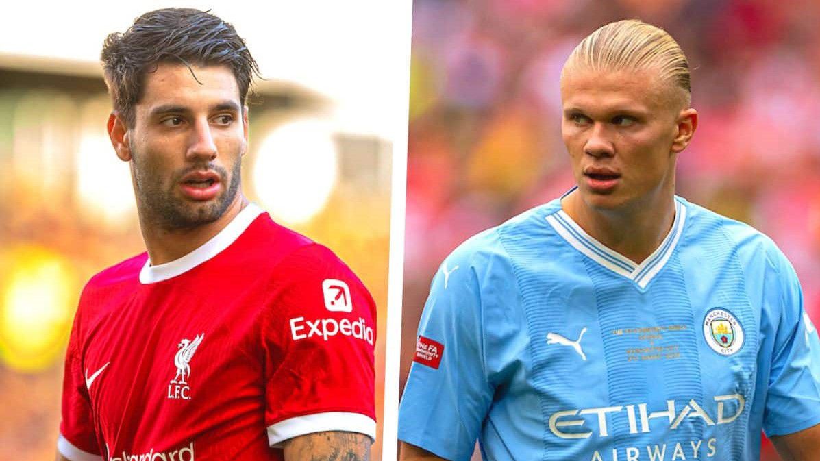 Közeleg Szoboszlai Dominik és Erling Haaland, avagy a Liverpool és a Manchester City csatája (Fotó: Twitter)