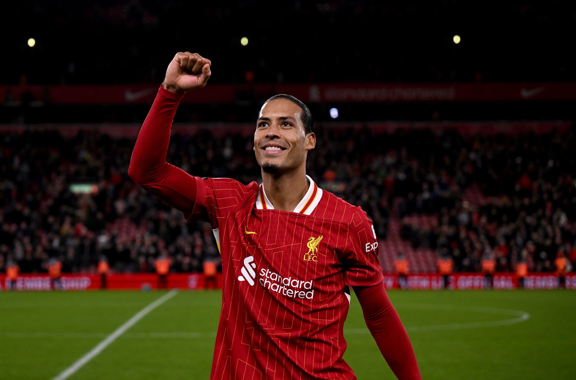 A Liverpool csapatkapitánya és vezére, Virgil van Dijk