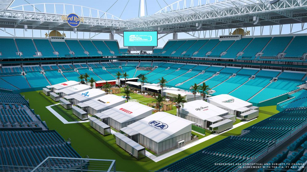 Miami: Stadionba költöztetik a Forma-1-et