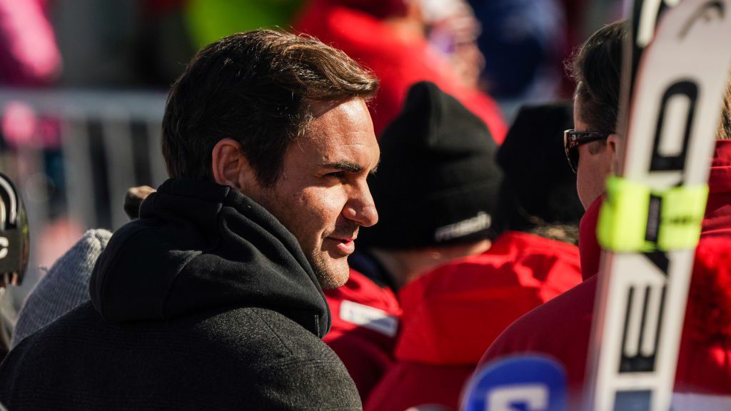 Federer nézőként is rajong az alpesi sízésért, tavaly márciusban például a lanzerheidei női Super G-t nézte meg a helyszínen (Fotó: GettyImages)