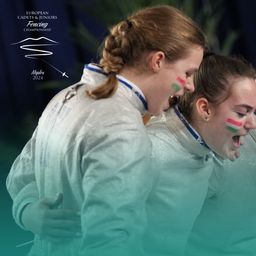 Eb-ezüstérmes a magyar kadet női kardcsapat!