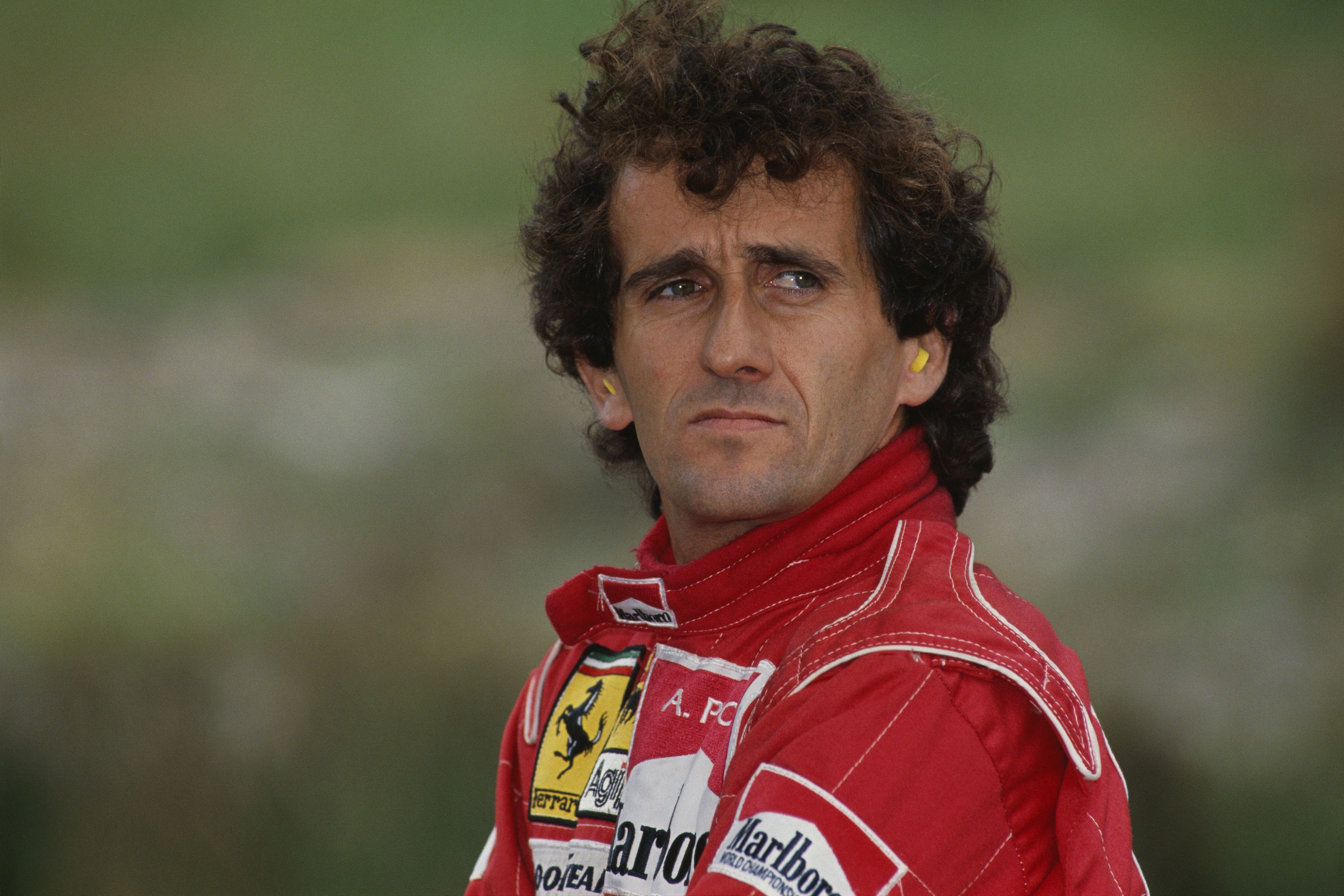 Alain Prost egyik legismertebb fotója