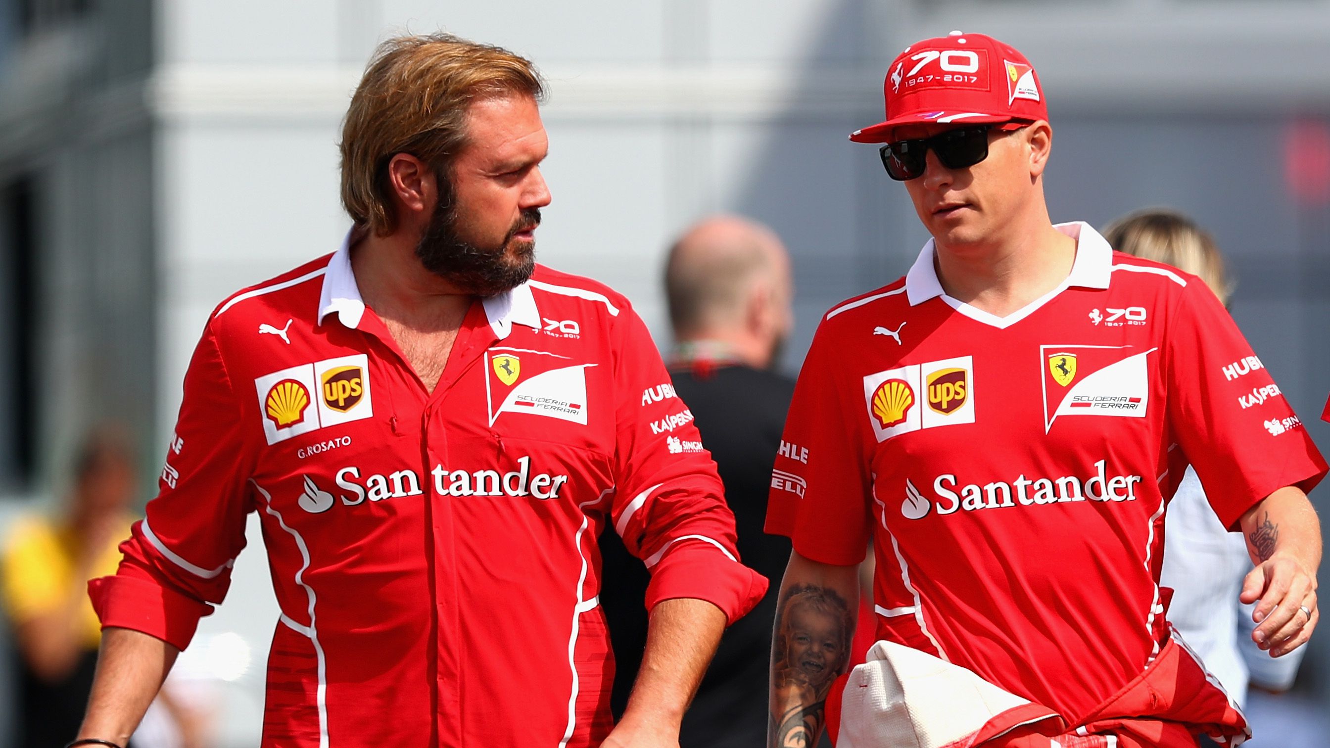 Kimi Räikkönen (jobbra) és Gino Rosato szoros kapcsolatot ápol