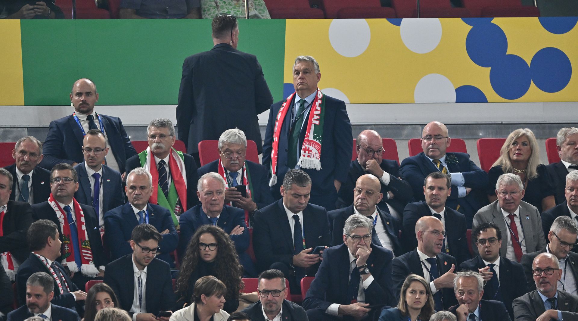 Orbán Viktor és Csányi Sándor is a lelátón szurkolt Fotó: Getty Images
