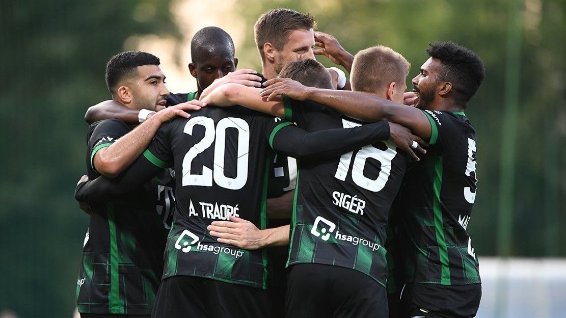 Négy gólt ünnepelhettek a ferencvárosi játékosok a Zalgiris otthonában (Fotó: fradi.hu)