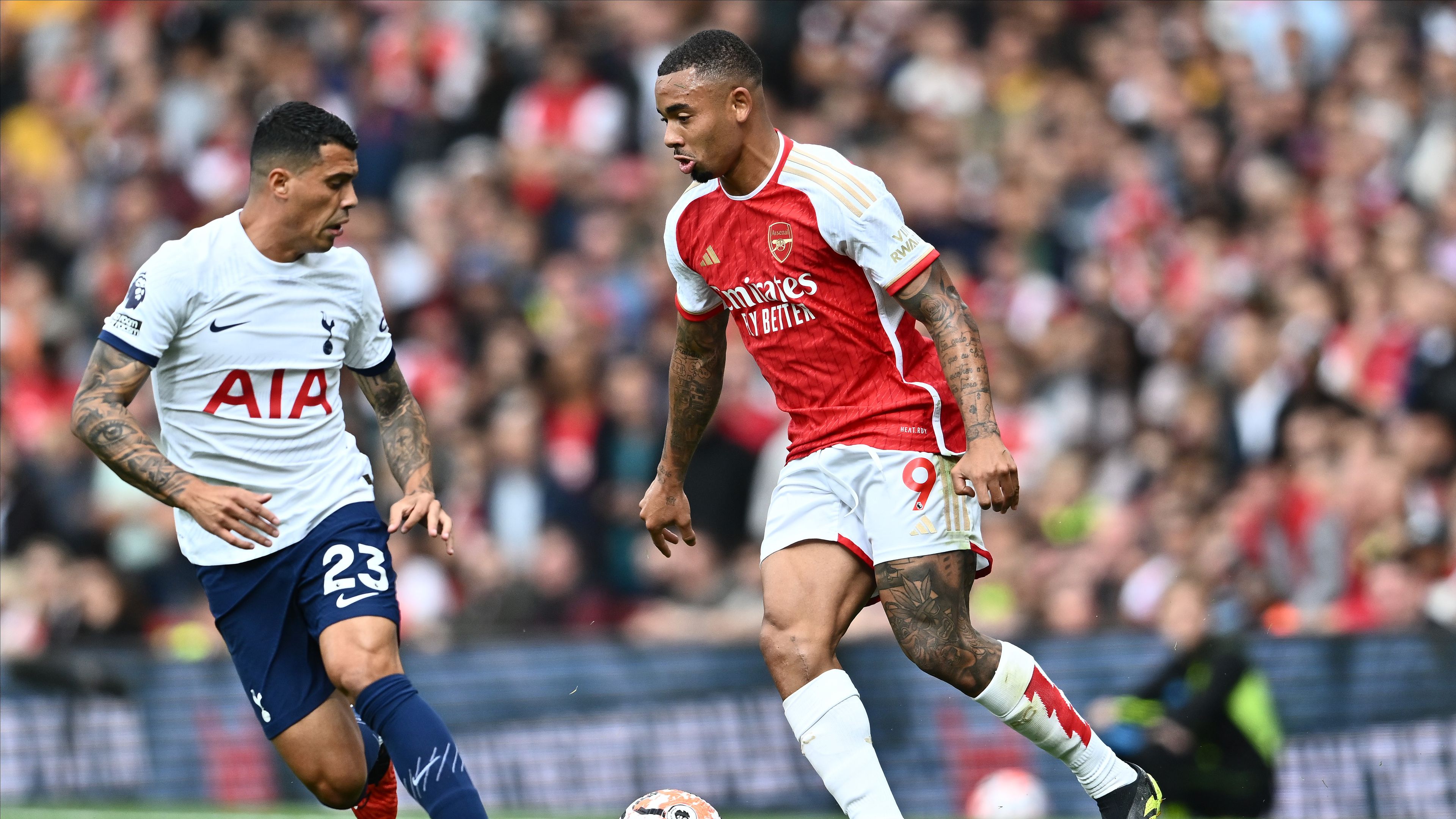 Az Arsenal és a Tottenham négygólos meccsen játszott döntetlent a vasárnap délutáni rangadón (Fotó: Getty Images)