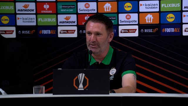 Robbie Keane sajtótájékoztatója az FTC–Plzen mérkőzés előtt