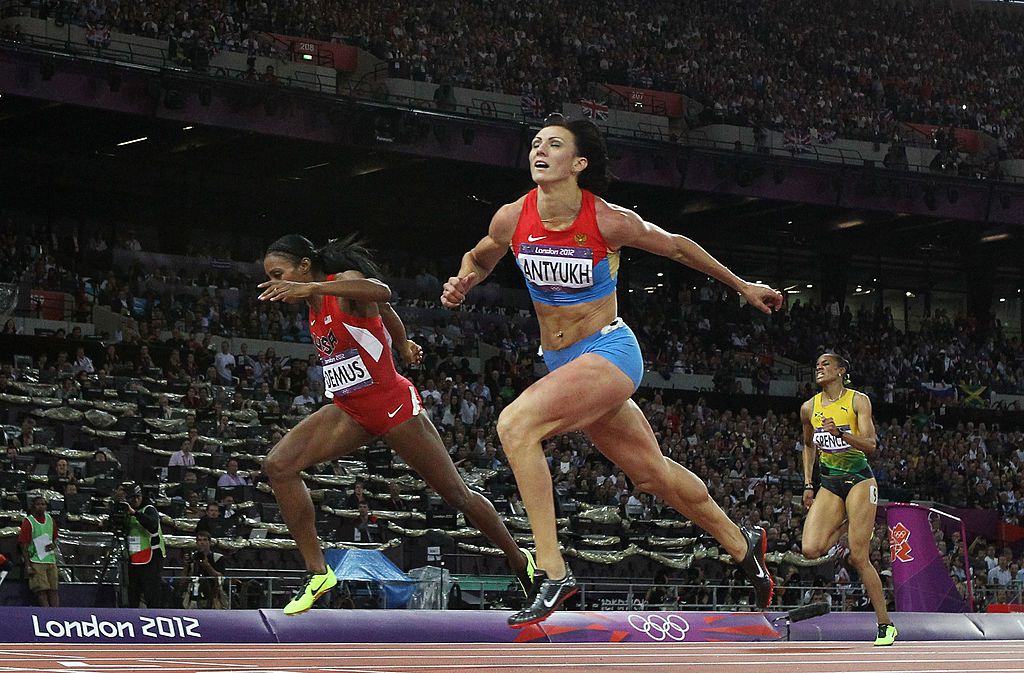 Natalja Antyuh a 400 méteres gátfutás fináléjában nyert a 2012-es londoni olimpián.