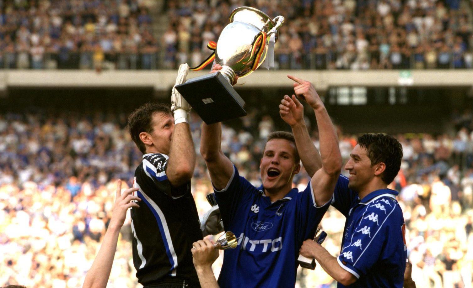 Az első siker a négyből: Belga Kupa-győzelem 1998-ban (Fotó: Getty Images)