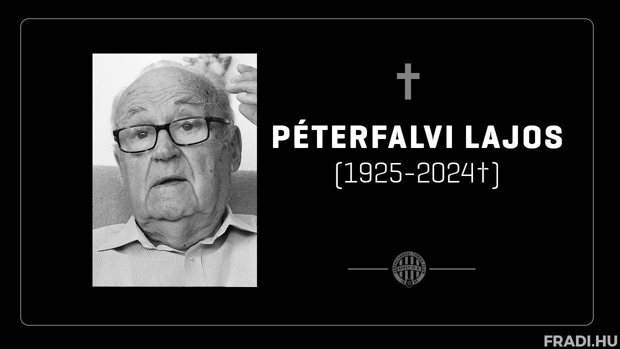 Péterfalvi Lajos 1950 és 1965 között a Bp.Kinizsi, valamint az FTC atlétika szakosztályánál is dolgozott (Fotó: fradi.hu)