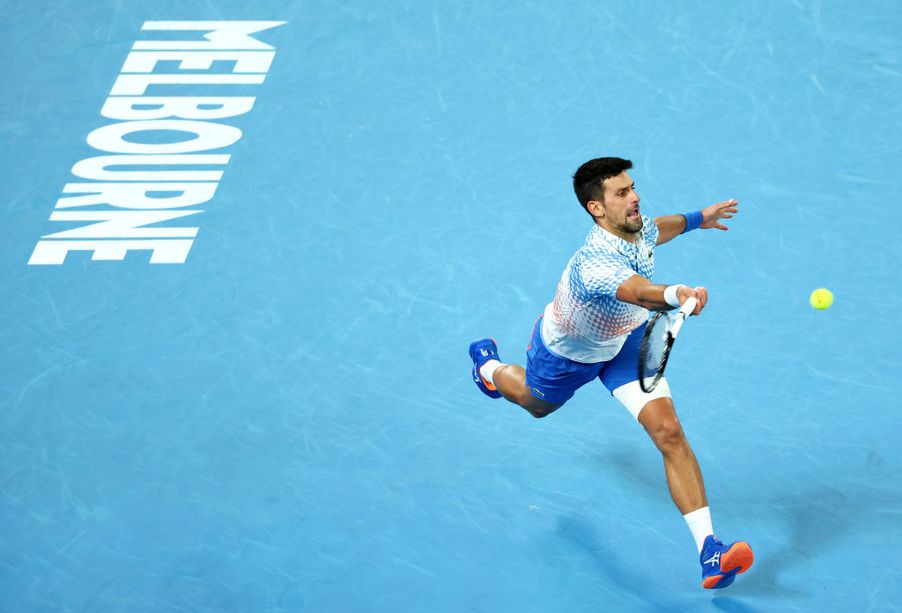 Novak Djokovic nagyon simán nyerte az Australian Open negyeddöntőjét (Fotó: Getty Images)