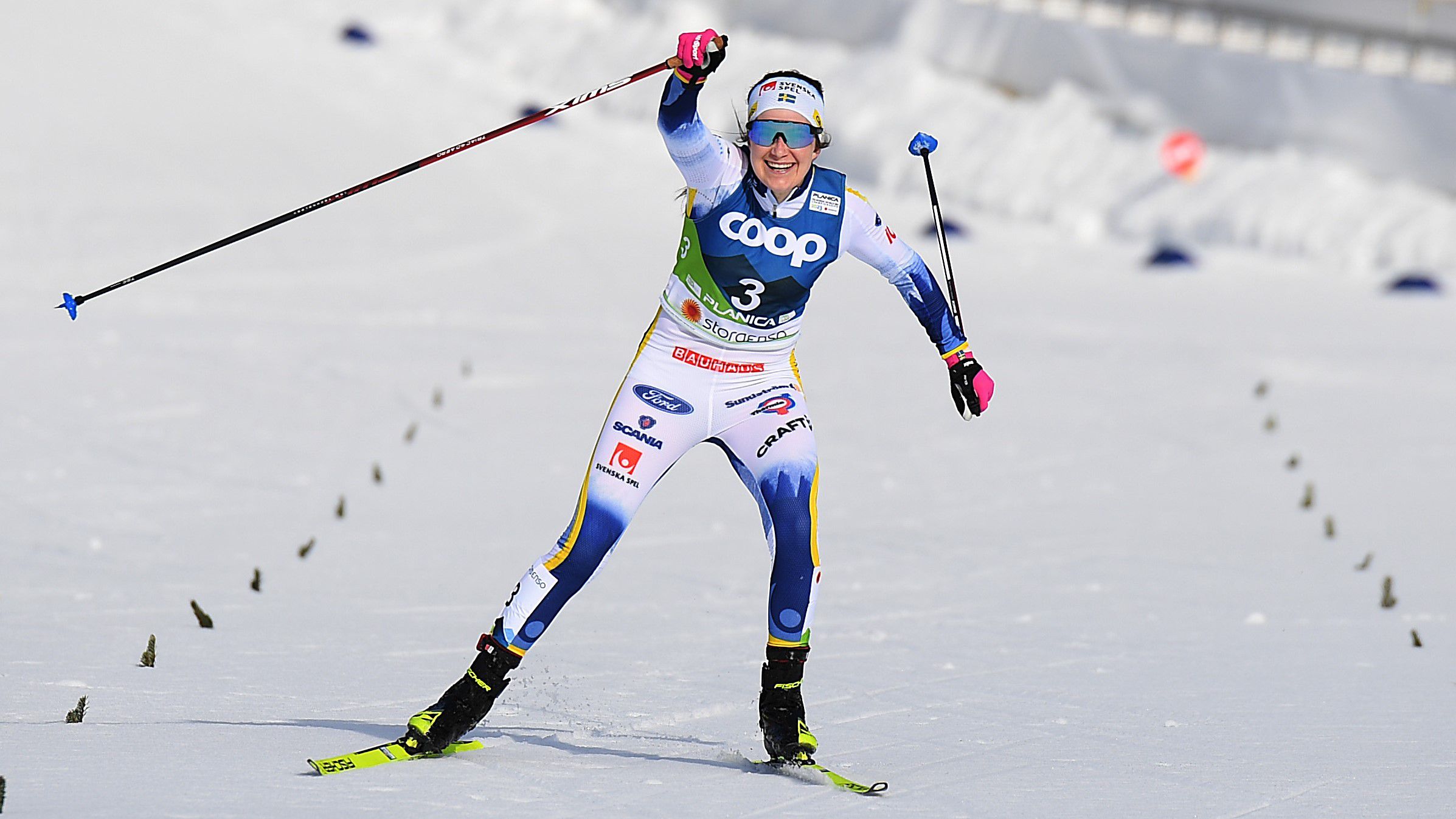 Ebba Andersson a síatlon női világbajnoka (Fotó: Getty Images)